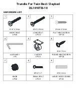 Preview for 3 page of Dorel Living DL1010TB-10 Manual