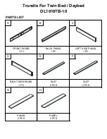 Preview for 4 page of Dorel Living DL1010TB-10 Manual