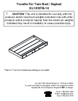 Preview for 9 page of Dorel Living DL1010TB-10 Manual