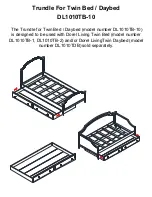 Preview for 10 page of Dorel Living DL1010TB-10 Manual