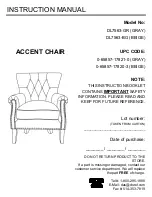 Preview for 1 page of Dorel Living DL7563-GR Instruction Manual