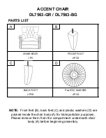 Preview for 3 page of Dorel Living DL7563-GR Instruction Manual