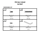 Preview for 3 page of Dorel Living Kitchen Island DL7847 Instruction Booklet