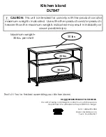 Preview for 12 page of Dorel Living Kitchen Island DL7847 Instruction Booklet