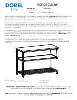 Preview for 27 page of Dorel Living Kitchen Island DL7847 Instruction Booklet