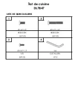 Preview for 29 page of Dorel Living Kitchen Island DL7847 Instruction Booklet