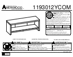 Предварительный просмотр 1 страницы Dorel AMERIWOOD 1193012YCOM Instructions Manual