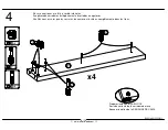 Предварительный просмотр 8 страницы Dorel AMERIWOOD 5189012YCOM Assembly Manual