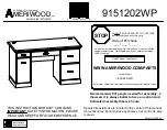 Предварительный просмотр 1 страницы Dorel Ameriwood 9151202WP Instruction Booklet