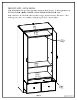 Предварительный просмотр 26 страницы Dorel Ameriwood Essential Home Grayson Armoire 5534301KP Owner'S Manual