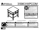 Предварительный просмотр 1 страницы Dorel AMERIWOOD INDUSTRIES 3598318PCOM Manual