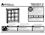 Dorel Amerywood Industries 7600012 Assembly Instructions Manual предпросмотр