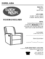 Предварительный просмотр 1 страницы Dorel Baby Relax DA7777 Instruction Booklet