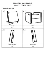 Предварительный просмотр 17 страницы Dorel Baby Relax DA7777 Instruction Booklet