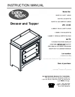 Dorel Baby Relax DA7970-1 Instruction Manual preview