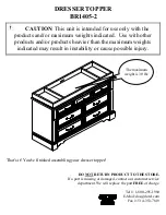 Предварительный просмотр 5 страницы Dorel BR1405-2 Instruction Manual