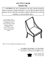 Предварительный просмотр 5 страницы Dorel DA6627-BL Instruction Manual