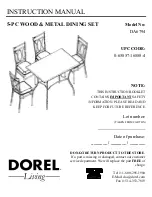 Dorel DA6794 Instruction Manual предпросмотр