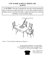 Preview for 9 page of Dorel DA6794 Instruction Manual