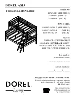 Предварительный просмотр 1 страницы Dorel DA6940BL Assembly Instructions Manual