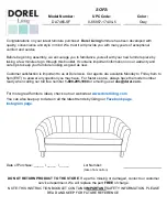 Предварительный просмотр 1 страницы Dorel DA7465-SF Assembly Manual