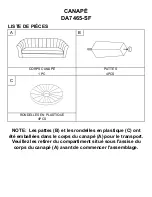 Предварительный просмотр 10 страницы Dorel DA7465-SF Assembly Manual