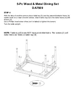 Предварительный просмотр 8 страницы Dorel DA7509 Assembly Instruction Manual