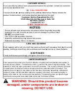 Preview for 2 page of Dorel WM2059BR Assembly Manual