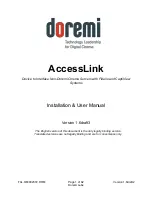 Doremi AccessLink Installation & User Manual preview