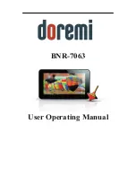 Doremi BNR-7063 User'S Operating Manual preview