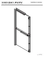 Preview for 1 page of Dorex DX1 PV/FV Installation Instructions Manual