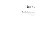 Preview for 1 page of DORIC Electrical Rotary Joint User Manual