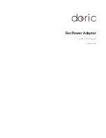 DORIC Fan Power Adapter User Manual preview