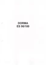 Preview for 1 page of Dorma ES 100 Manual