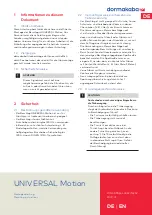 Dorma UNIVERSAL Motion Mounting Instructions preview