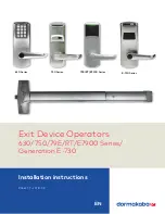 Dormakaba 630 Series Installation Instructions Manual preview