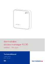 Dormakaba 9230-K7 Technical Manual preview