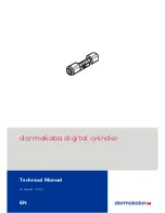 Dormakaba digital cylinder Technical Manual preview