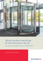 Dormakaba GERYON Operating & Maintenance Manual preview