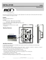 Preview for 1 page of Dormakaba RCI 910TC Installation