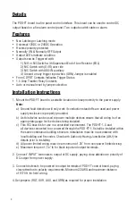 Preview for 2 page of Dormakaba RCI PDD-FT-1.5 Installation And Specification Manual