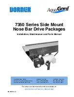 Dorner Aquaguard 7350 Series Installation, Maintenance, And Parts Manual preview