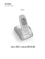 Doro 850 colour Manual preview