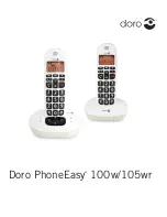 Предварительный просмотр 1 страницы Doro PHONEEASY 100W Manual