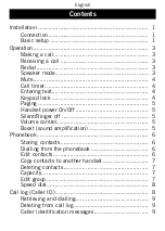 Preview for 3 page of Doro PHONEEASY 110 Manual