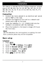 Preview for 5 page of Doro PHONEEASY 110 Manual