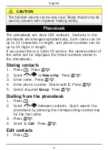 Preview for 11 page of Doro PHONEEASY 115 User Manual