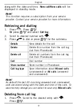 Preview for 14 page of Doro PHONEEASY 115 User Manual