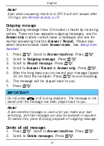 Preview for 22 page of Doro PHONEEASY 115 User Manual