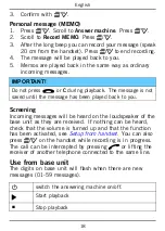 Preview for 23 page of Doro PHONEEASY 115 User Manual